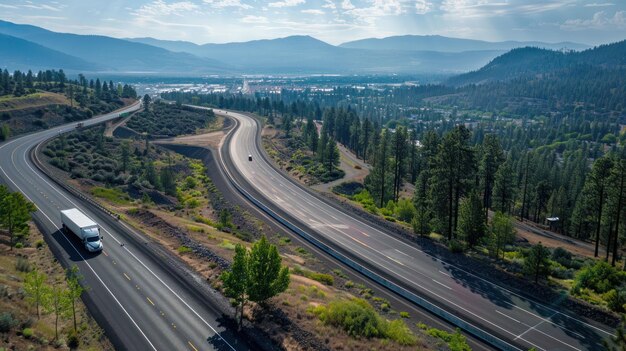 جاده‌های پیچ‌دار کوهستانی در مسیر حمل و نقل کالا به گرجستان